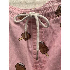 Forever 21 Mens Shorts Sz S Pink Ice Cream Novelty Beachy ResortWear CruiseWear